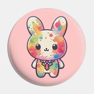 Colorful bunny Pin