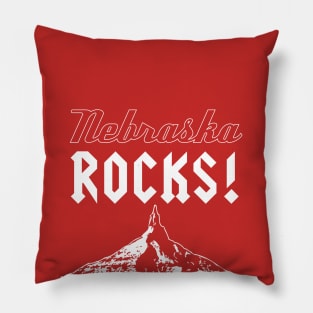 Nebraska Rocks T-shirt by Corn Coast Pillow