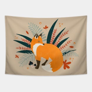 Autumn fox Tapestry