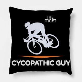 the most cycopathic guy, bicycling Pillow