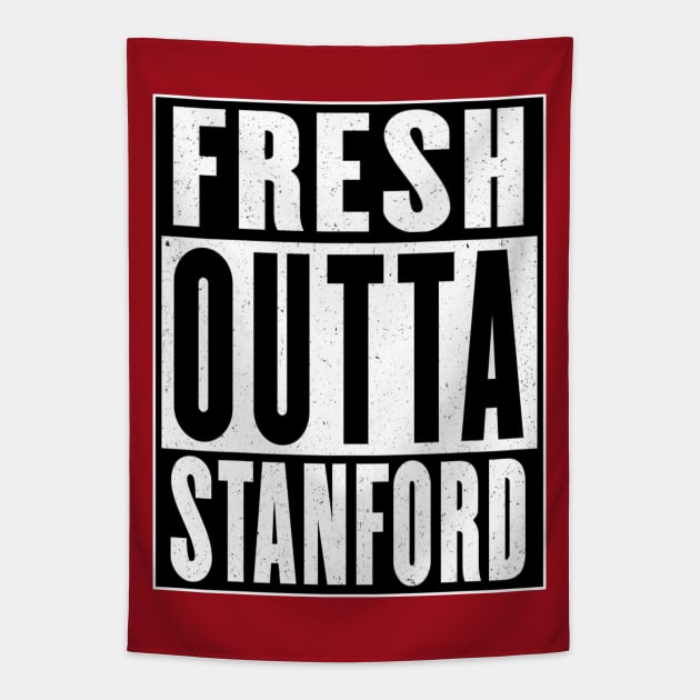 Fresh Outta Stanford Tapestry by Vitalitee