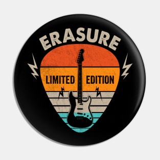 Vintage Erasure Name Guitar Pick Limited Edition Birthday Pin