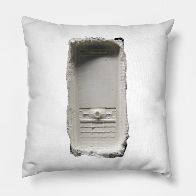 Fossils Old Mobile Phone Sony Ericsson K800i 90s Pillow by KoumlisArt