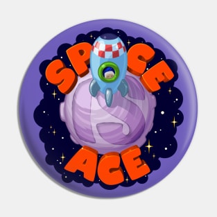 Space Is Ace Pin