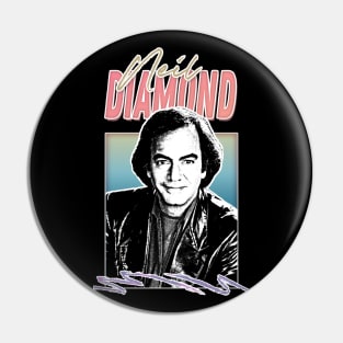 Neil Diamond // Retro 1970s Style Fan Design Pin