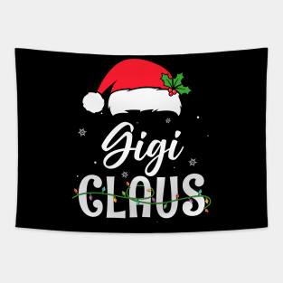 Gigi Claus Santa Funny Christmas Pajama Matching Family Tapestry