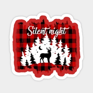 Silent Night Christmas Magnet