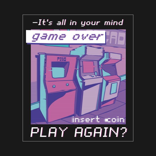 Vapor Wave Aesthetic Retro Vintage Arcade Games by OfCA Design