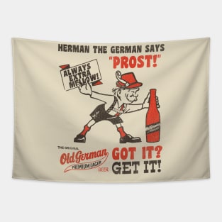 Vintage Old German Beer Got It? GET IT! Oktoberfest Tapestry