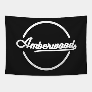 Amberwood Logo (White) Tapestry