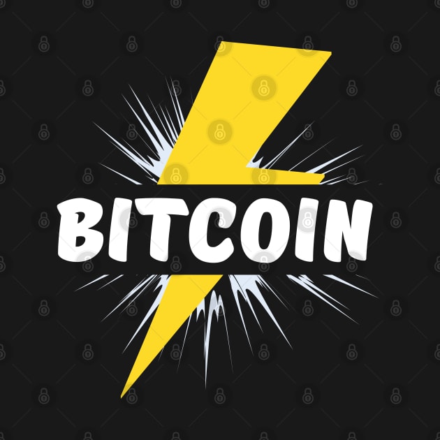 Bitcoin lightning strike - cryptocurrency by My Crypto Design