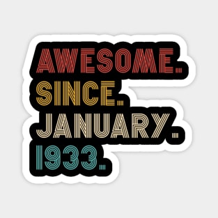 Awesome Since 1933 birthday Magnet