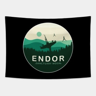 Endor Sanctuary Moon Tapestry