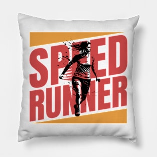 Runner woman Pillow