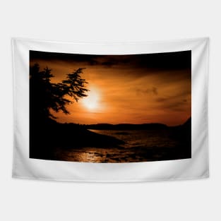 Sunset Long Beach Tofino Vancouver Island Canada Tapestry