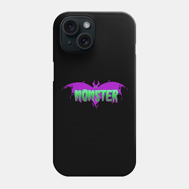 Momster Funny Halloween Mom Phone Case by TheVintageChaosCo.