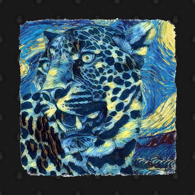 Leopard Van Gogh Style by todos