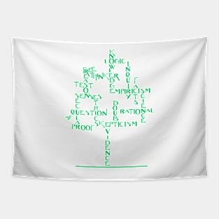 Free Thinker Tree by Tai's Tees Tapestry