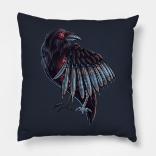 Bio-Mech. Raven (no BG) Pillow