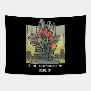 Satan Satanic Santa Claus Christmas Devil Gothic Occult Goth Tapestry