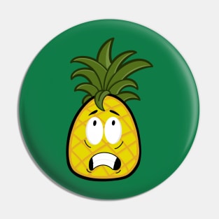 Scared pineapple Pin