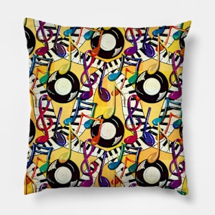 Let’s party yellow background Pillow