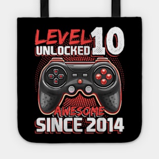 10th Birthday Gamer 10 Year Old Bday Boy Ten Son Tote