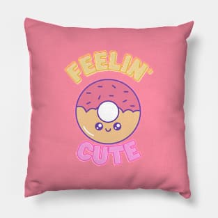 feeling  cute Pillow