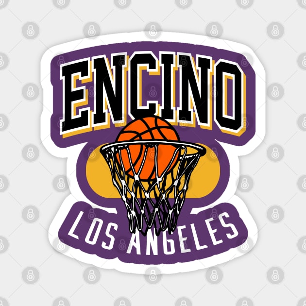 Encino LA Retro Hoop Magnet by funandgames