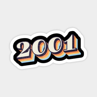 2001 Birthday Year Magnet