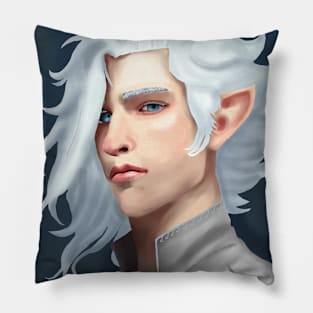 Portrait of a Male Light Elf Pillow