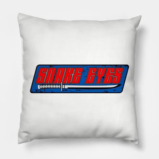 Snake Eyes Pillow by Vault Emporium