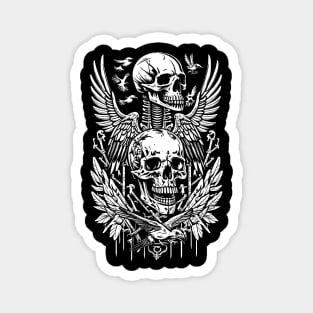 Skull and Wings Magnet