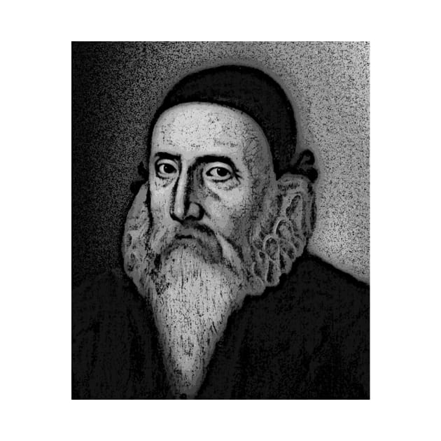 John Dee Black And White Portrait | John Dee Artwork 2 by JustLit