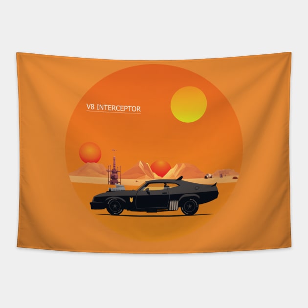 V-8 Interceptor Tapestry by Ringseek