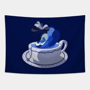 SEA CUP TEA STORMY Tapestry
