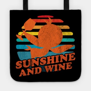 The Orange Bird Sunshine and Wine Orlando Florida Retro Distressed Look Tote