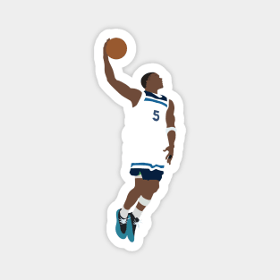 Anthony Edwards 5 Minnesota Timberwolves Dunks Magnet