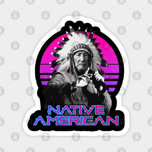 King Native American Rapper Magnet by jamedleo