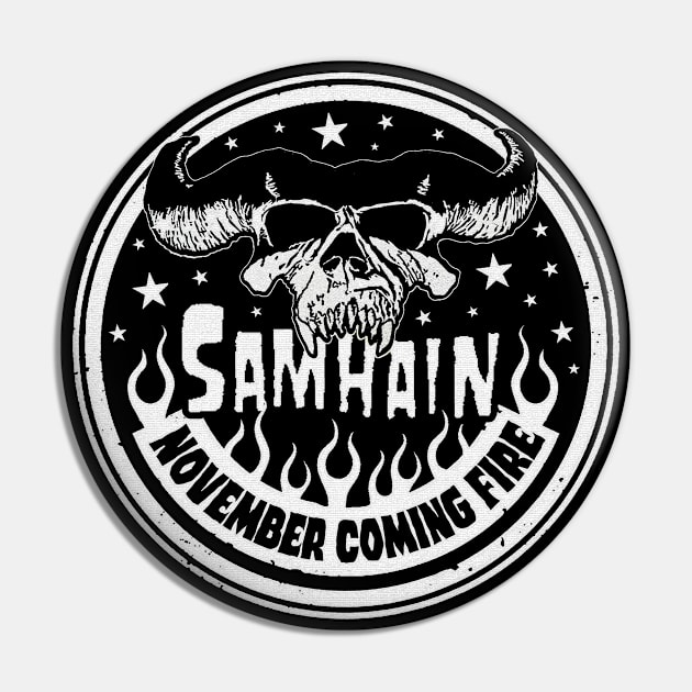 Samhain - November Coming Fire Pin by CosmicAngerDesign