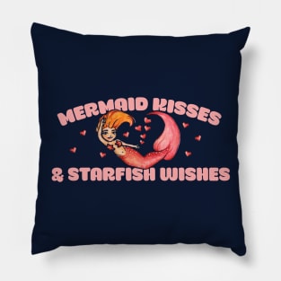 Mermaid Kisses and Starfish Wishes Pillow