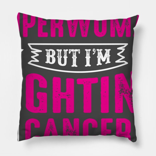 Cancer fighter Pillow by shohratkamalov