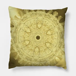 Elegant gold mandala Pillow