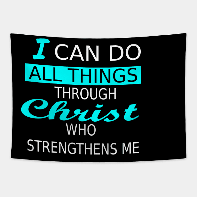 Christ strengthens me Tapestry by MarieStar