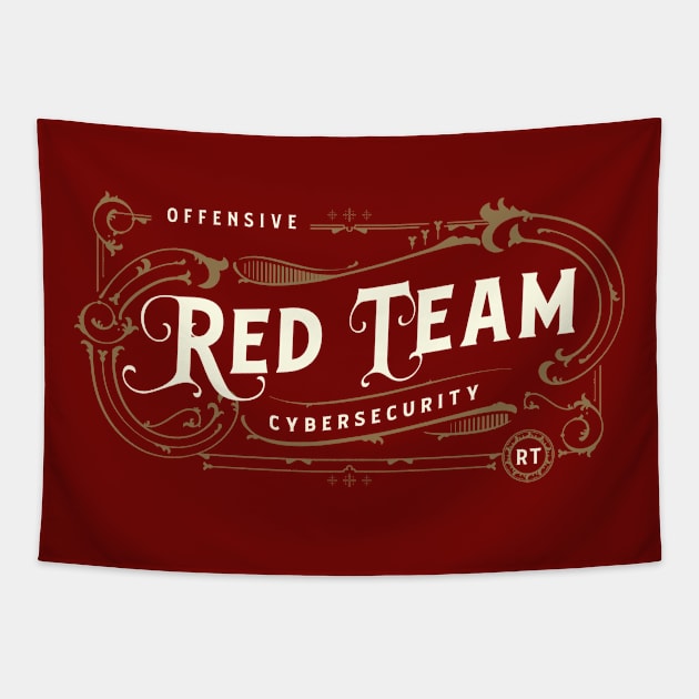 Red Team (Red Background) Tapestry by DFIR Diva