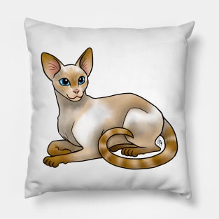 Cat - Siamese - Flame Point Pillow