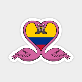 Flamingo Colombia Magnet