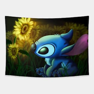 stitch sunflower garden Tapestry