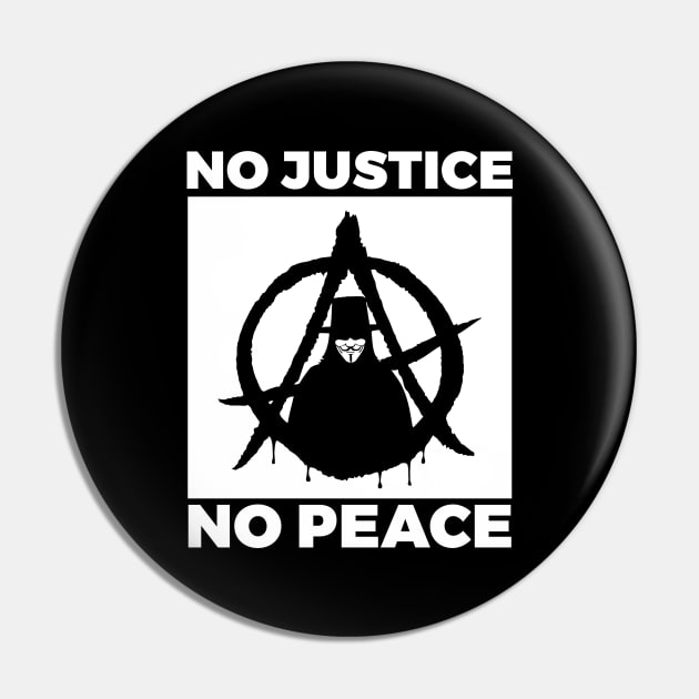 No Justice No Peace Pin by NotoriousMedia