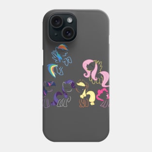 Mane 6 Outlines Phone Case